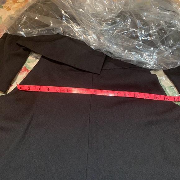 Vintage Dapper Day 2 Piece Dress Suit Petite Retro 40’s Look Black Size 6 EUC - Picture 9 of 11